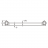 Rose RG1119Q Полка стеклянная 1-ярусная бронза
