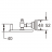 Rose RG1119Q Полка стеклянная 1-ярусная бронза