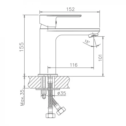 Haiba HB10505-8 Смеситель для раковины