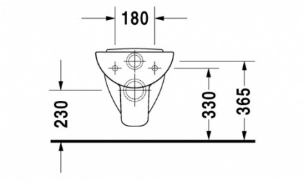 Duravit D-Code 25350900002 Подвесной унитаз (чаша)