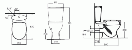 Ideal Standard Ocean Junior W904401 Напольный унитаз