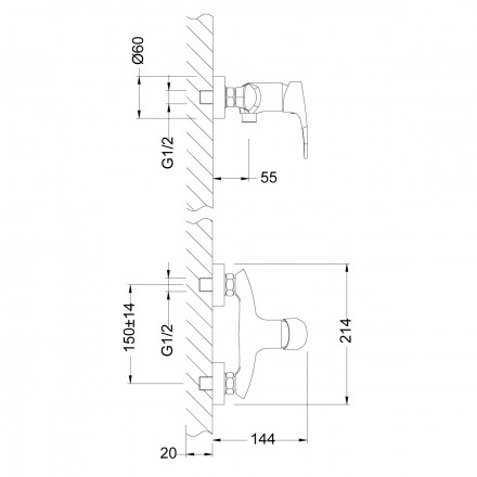 Lemark Linara LM0403C смеситель для душа