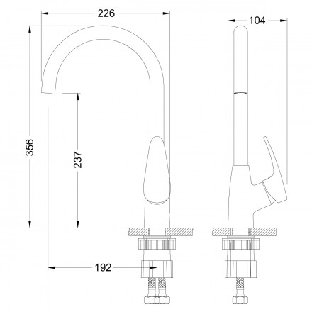 Lemark Linara LM0405C смеситель для кухни
