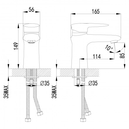 Lemark Status LM4406C смеситель для раковины