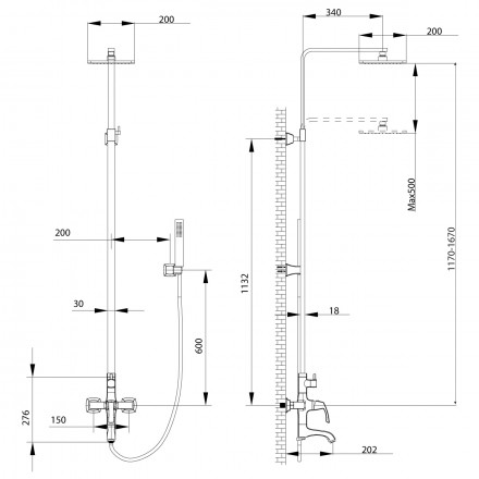 Lemark Nubira LM6262ORB смеситель для ванны и душа