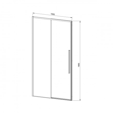 Vincea Slim-N VDS-4SN100CL душевая дверь
