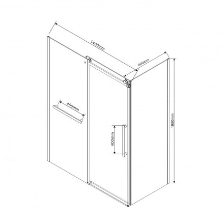 Vincea Como Soft VSR-1CS8014CLB душевой уголок
