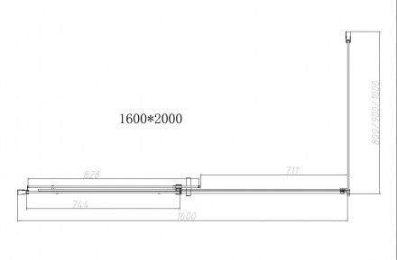 Vincea Dice VSR-4D8016CLB душевой уголок