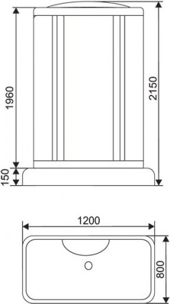 Arcus AS-119 Душевая кабина 120x80
