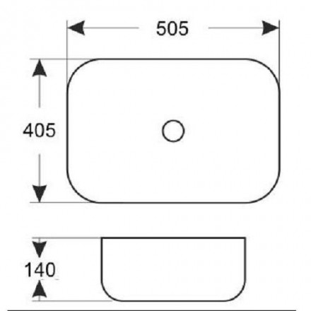 CeramaLux MNC338 раковина 50.5