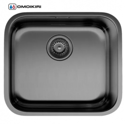 Omoikiri Ashino 49-GM мойка 490x440 вороненая сталь
