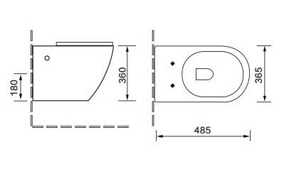 Santiline SL-5005 Унитаз подвесной