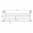 Rose RG1108Q Полка для полотенца бронза