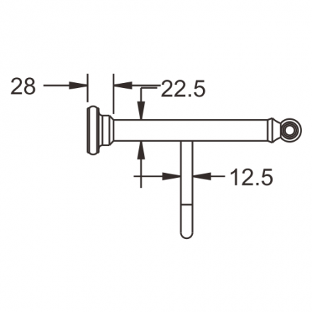 Rose RG1108Q Полка для полотенца бронза
