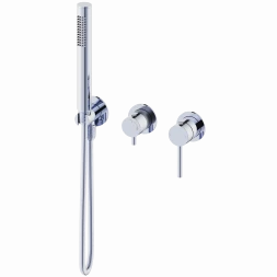 Wonzon &amp; Woghand Stick WW-838017-CR Смеситель для душевой системы встраиваемый черный матовый