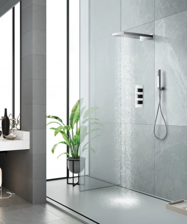 Santiline SL-9019 Душевой комплект скрытого монтажа с термостатом