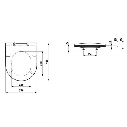 Laufen Pro 8.9896.6.000.000.1 сиденье тонкое SoftClose