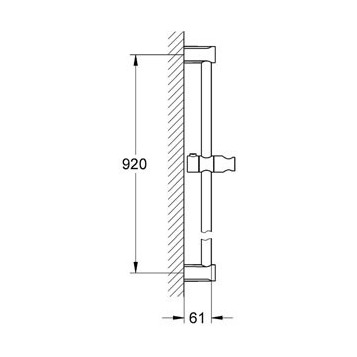 Grohe 27522000 Штанга для душа