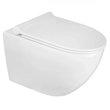 Azario Geno AZ2196D Унитаз подвесной безободковый с сиденьем микролифт