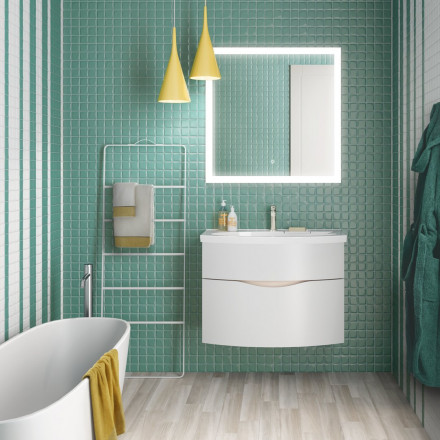 Kerama Marazzi Riva 80 Раковина, белая глянцевая