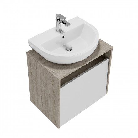 Kerama Marazzi PRO 60 тумба подвесная 1 ящик, белая глянцевая