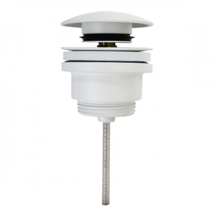 AZARIO AZ-105-WHI Донный клапан для раковины, CLIC-CLAC, 1 1/4, латунь, белый
