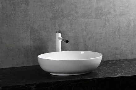 Milleau Nuage MU0019-GW Раковина накладная 51.5x39.5x13.5 белый глянец