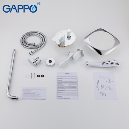 Gappo G7148-8  Душевая система для ванны встроенная