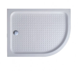 Cezares TRAY-A-RH-100/80-550-15-W-L Акриловый полукруглый душевой поддон 100x80