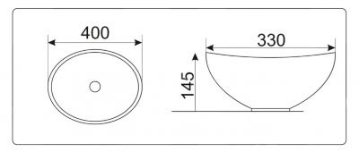CeramaLux MNC331 раковина 40