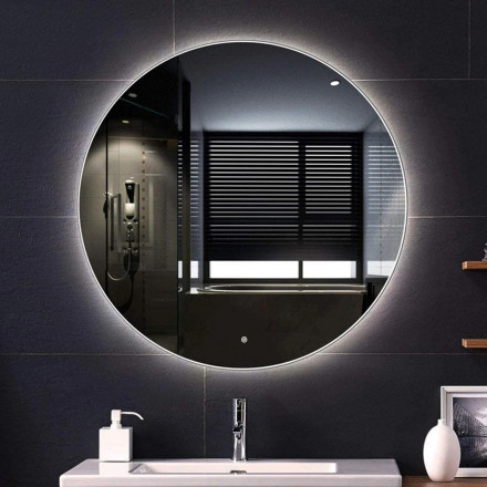 Cerutti SPA Зеркало Бьелла 60 круглое, с контурной LED-подсветкой, сенсор