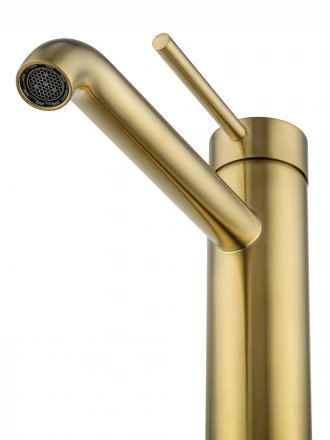Wonzon &amp; Woghand Stick WW-88239017-BG Смеситель для раковины высокий темный графит