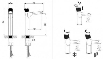 Lemark Project LM4679C смеситель для раковины