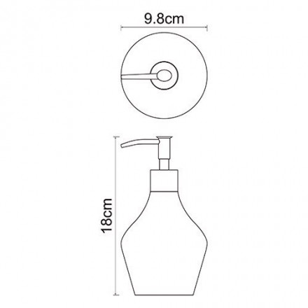 Wasserkraft Dinkel K-4699 Дозатор для жидкого мыла, 420 ml