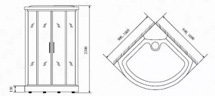 Timo TL-1503 душевая кабина