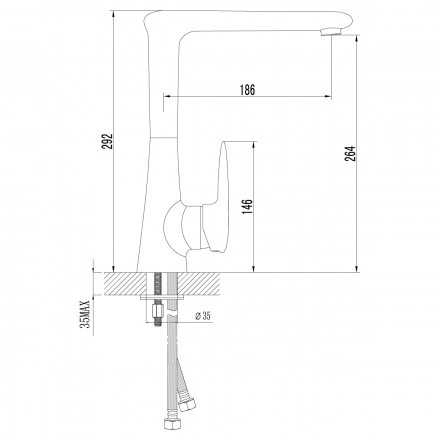 Lemark Status LM4405C смеситель для кухни