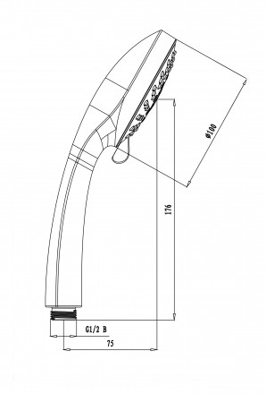Lemark LM0125C Душевая лейка