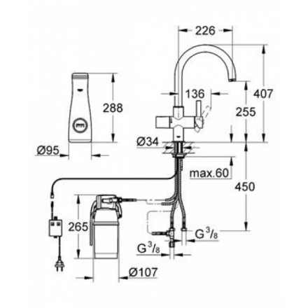 Grohe Blue 33249DC1 смеситель для кухни