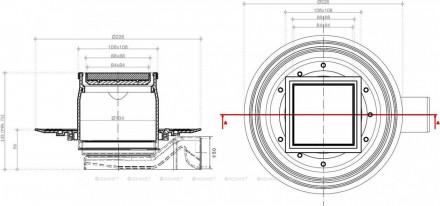 Pestan Confluo Standard Plate1 100x100 душевой трап