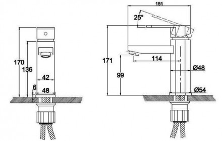 KAISER Sonat 34011-2 Смеситель для раковины