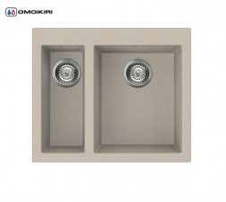 Omoikiri Bosen 59-2-SA мойка 590x500 бежевый