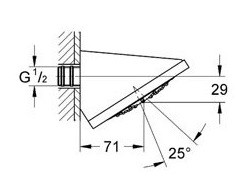 Grohe Rainshower F-Series 27253000 Верхний душ