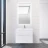 BelBagno KRAFT-1000-1C-SO-BO тумба cо стеклянной раковиной подвесная с одним ящиком и одной открытой