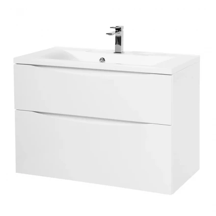 BelBagno KRAFT-1000-1C-SO-BO тумба cо стеклянной раковиной подвесная с одним ящиком и одной открытой