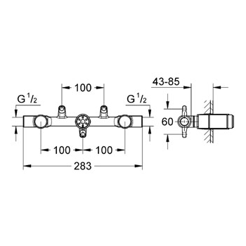 Grohe 32706000 Скрытая часть смесителя для раковины