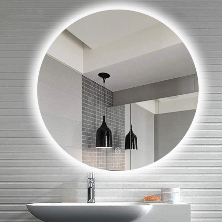 Cerutti SPA Зеркало Бьелла 70 круглое, с контурной LED-подсветкой, сенсор