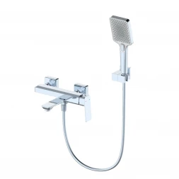 Wonzon &amp; Woghand Diamond WW-88639011-CR Смеситель для ванны с душем черный матовый