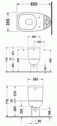 Duravit D-Code 21110900002 Напольный унитаз (чаша)