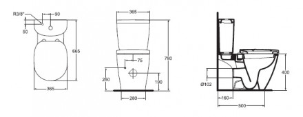 Ideal Standard Connect E803601 Напольный унитаз (чаша)