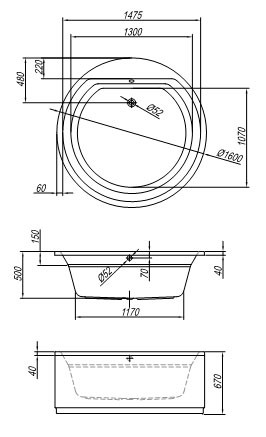 Kolpa san Vivo 160 Basis акриловая ванна